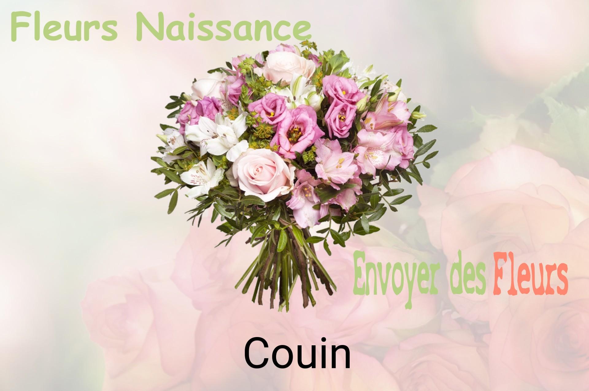 Bouquet de fleurs de naissance livré à Couin